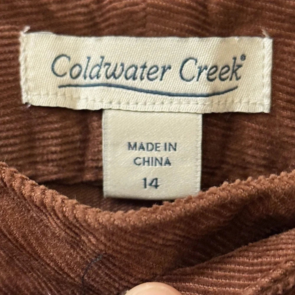 Women's Brown Corduroy Pants - Picture 8 of 9